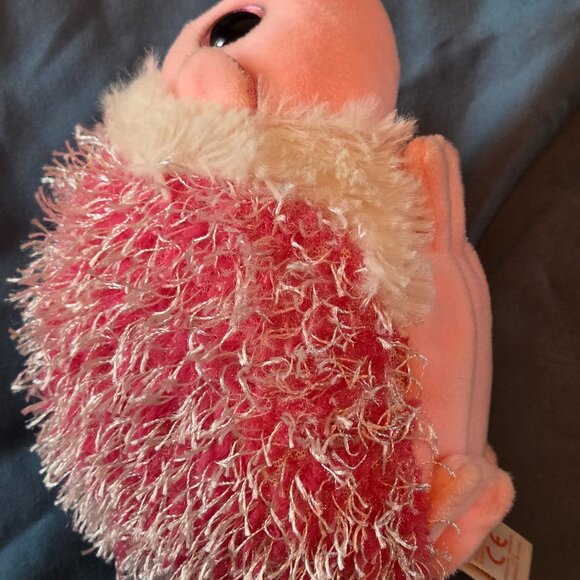 TY Beanie Baby MRS. PRICKLY the Pink Hedgehog 6 inch Stuffed Animal Glitter Eyes - Picture 4 of 7